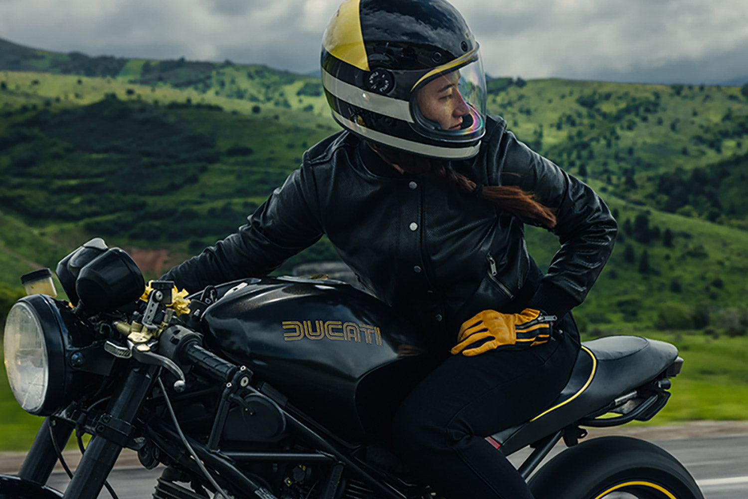 Fashionable, stylish, and safe motorcycle jacket for the urban woman